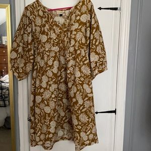 Puffy Sleeved Floral Dress
